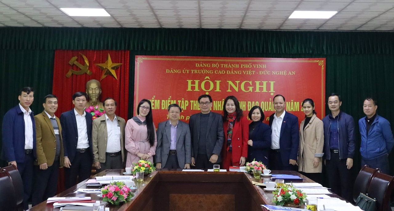   Trường Cao đẳng Việt – Đức Nghệ An tổ chức Hội nghị kiểm điểm tập thể, cá nhân cán bộ lãnh đạo, quản lý năm 2020