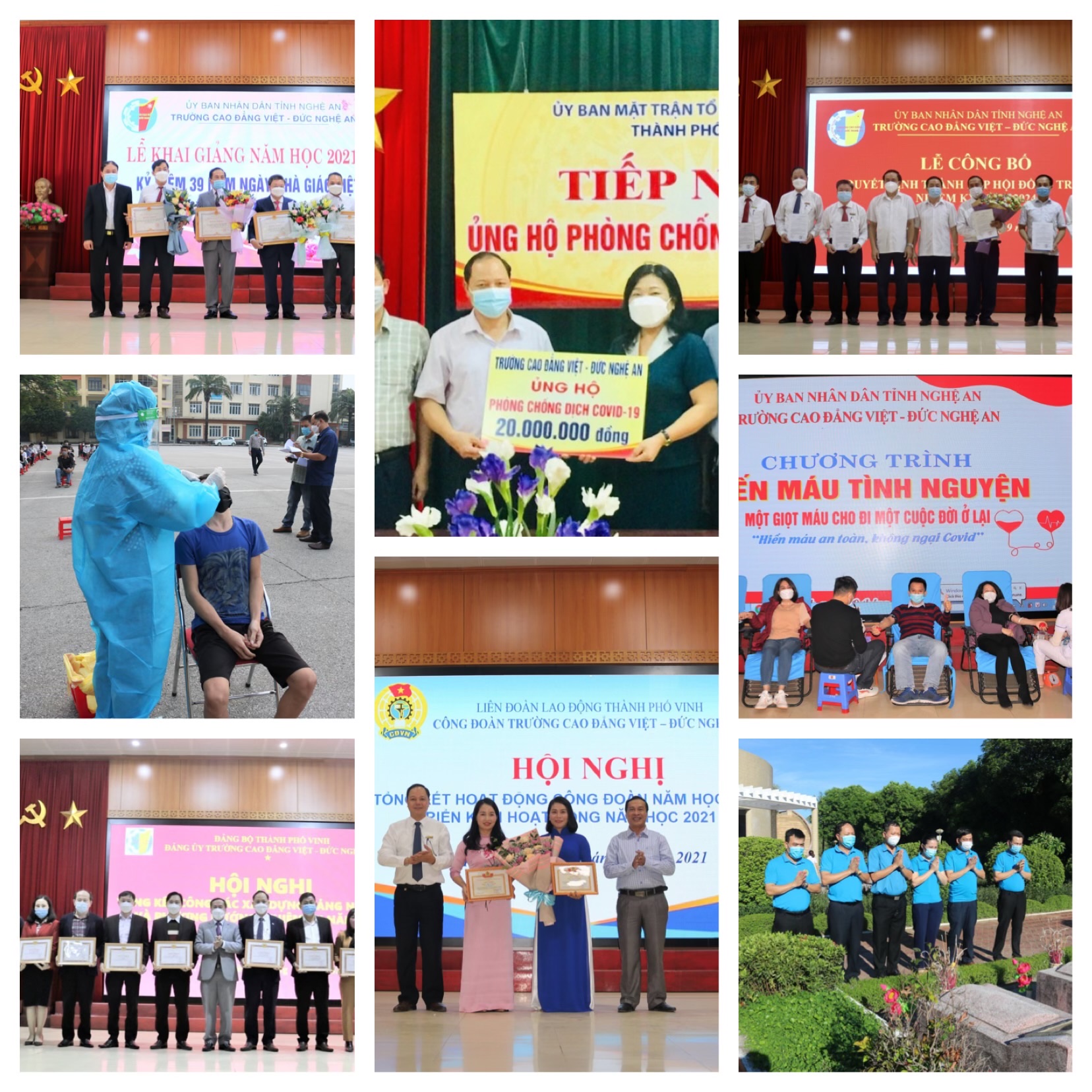 Những sự kiện nổi bật của Trường Cao đẳng Việt – Đức Nghệ An năm 2021