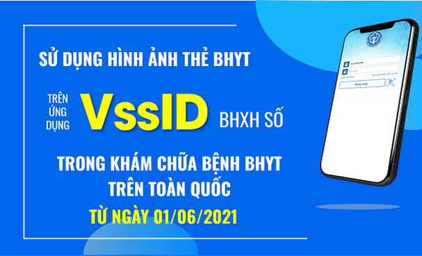 Từ ngày 1/6, chính thức sử dụng hình thẻ BHYT trên ứng dụng VssID-BHXH số để khám, chữa bệnh BHYT
