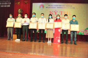  Bế mạc Kỳ thi Kỹ năng nghề tỉnh Nghệ An năm 2021 