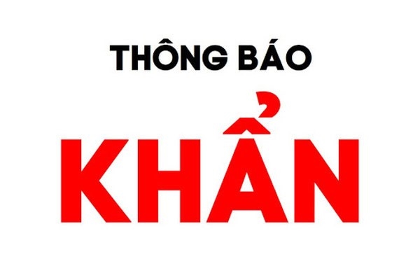 THÔNG BÁO KHẨN SỐ 2784/TB-SYT VỀ CHUYẾN BAY LIÊN QUAN ĐẾN BỆNH NHÂN COVID-19