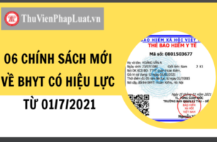 06 chính sách mới về BHYT có hiệu lực từ 01/7/2021