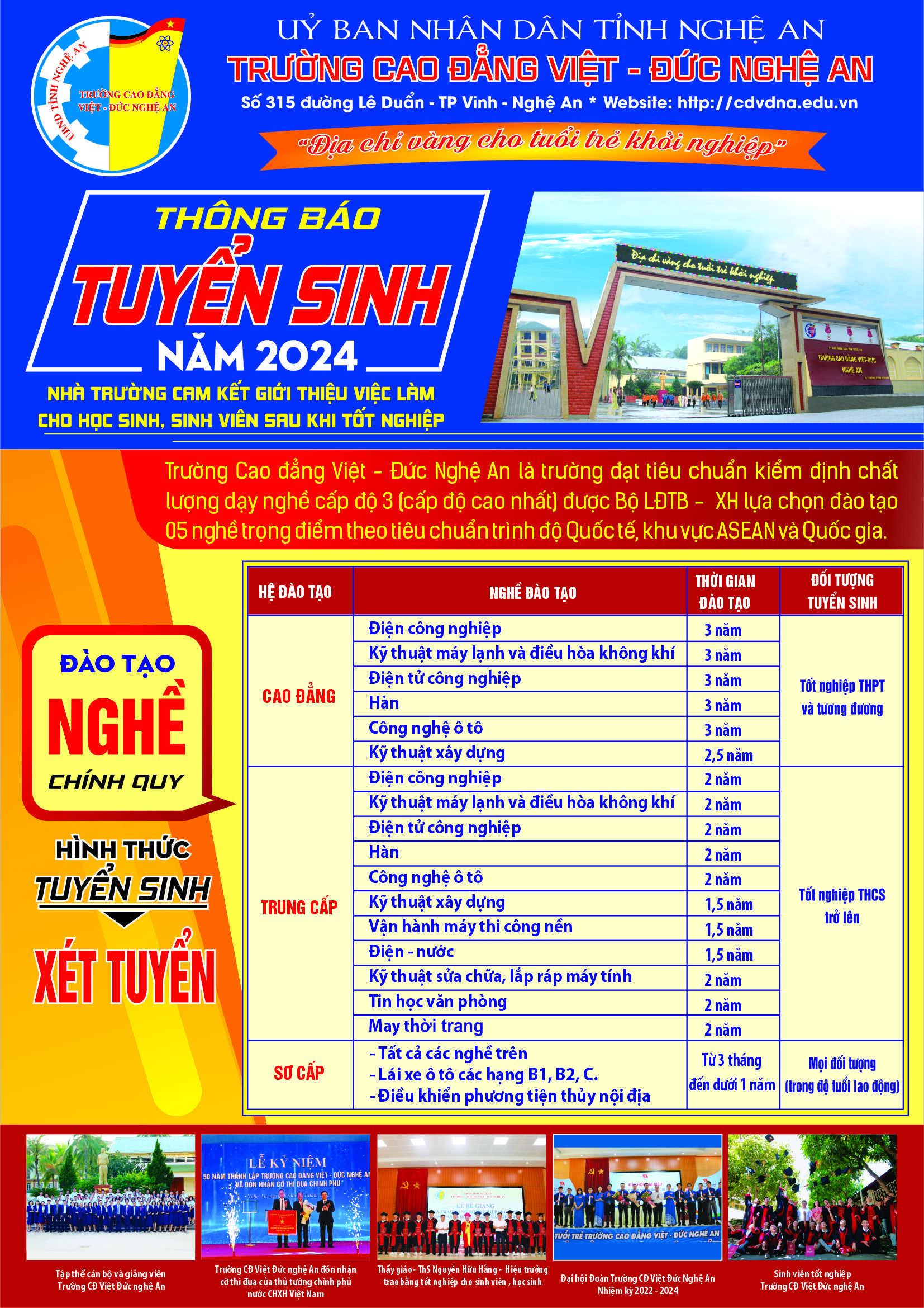 THÔNG BÁO TUYỂN SINH 2024