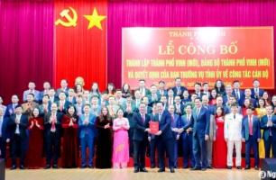 Danh sách Ban Chấp hành, Ban Thường vụ, Thường trực Thành ủy Vinh (mới) nhiệm kỳ 2020-2025